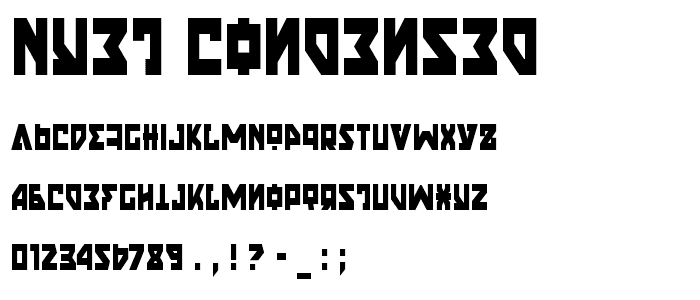 Nyet Condensed font